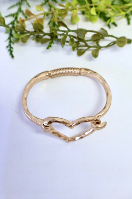 True To Your Heart Bracelet - Gold