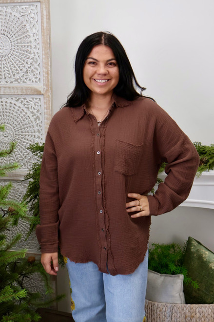 Back To Basics Top - Brown