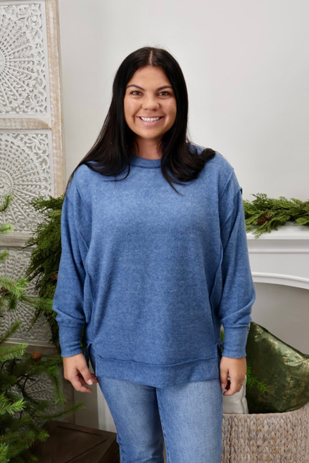 Snuggle Season Sweatshirt - Blue