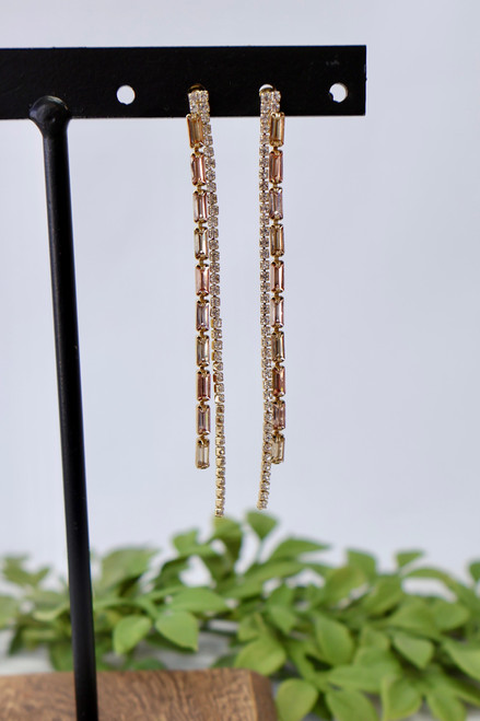 All That Sparkles Earrings - Champagne