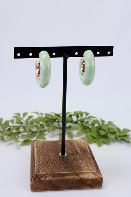 Espresso Yourself Earrings - Mint