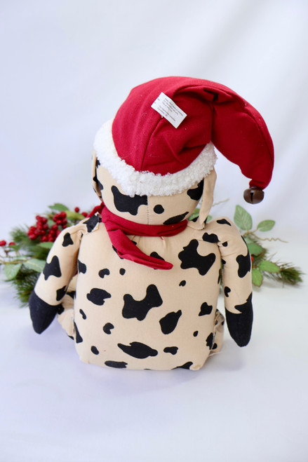 Stuffed Santa Hat And Scarf - Cow Doll