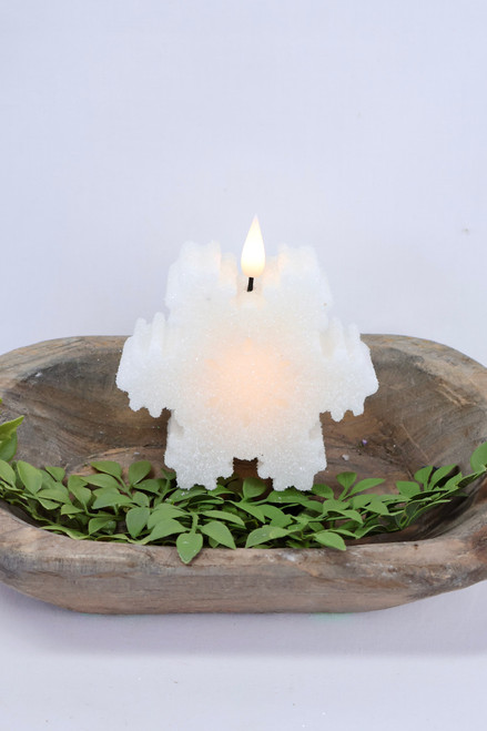 Snowflake Shaped LED Candle