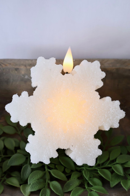Snowflake Shaped LED Candle