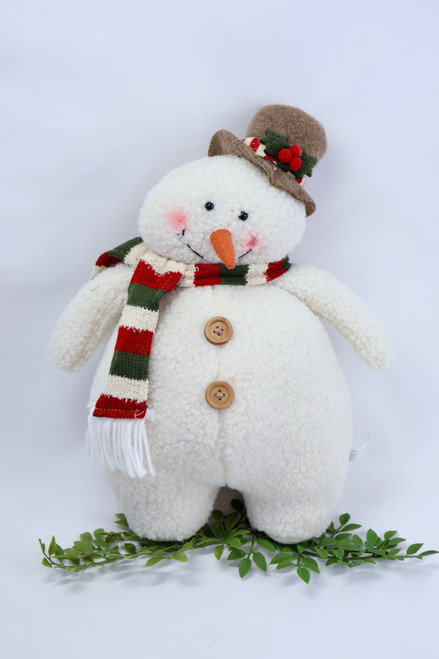 Standing Snowman With Christmas Top Hat