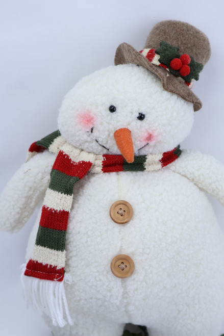 Standing Snowman With Christmas Top Hat