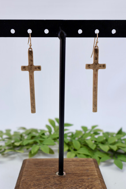 Write It Down Earrings - Gold