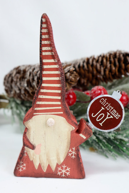 Set of 3 - Distressed Christmas Gnome Sitter Set