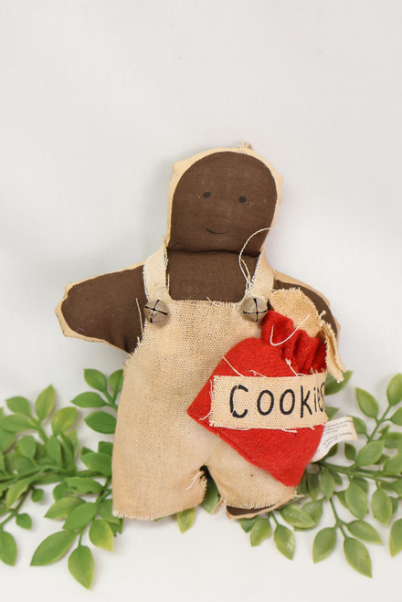 Vintage Gingerbread Couple Ornament Set