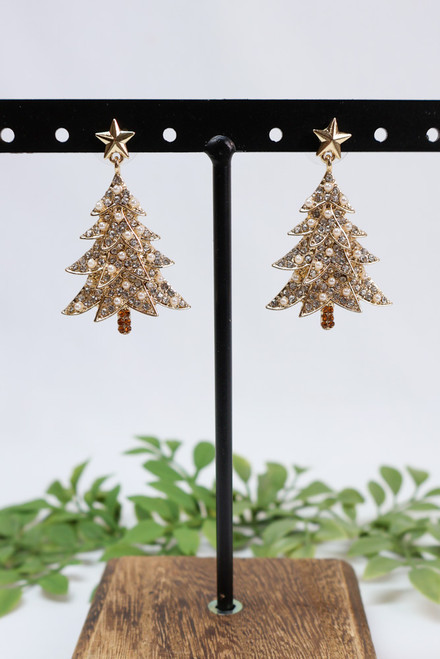 Champagne and Pearls Earrings