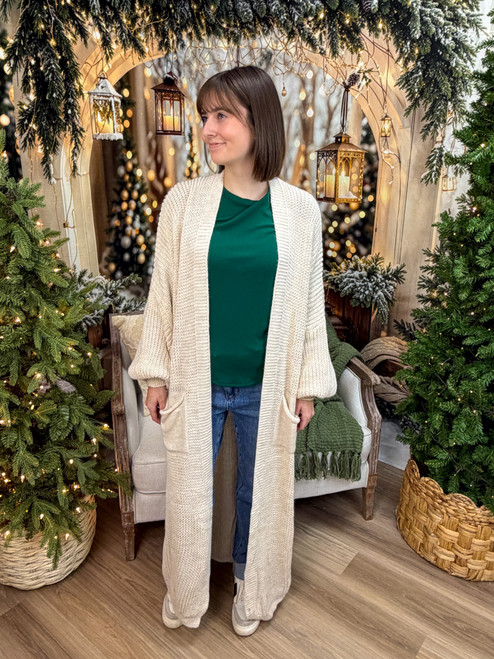 Cozy Up Cardigan - Cream