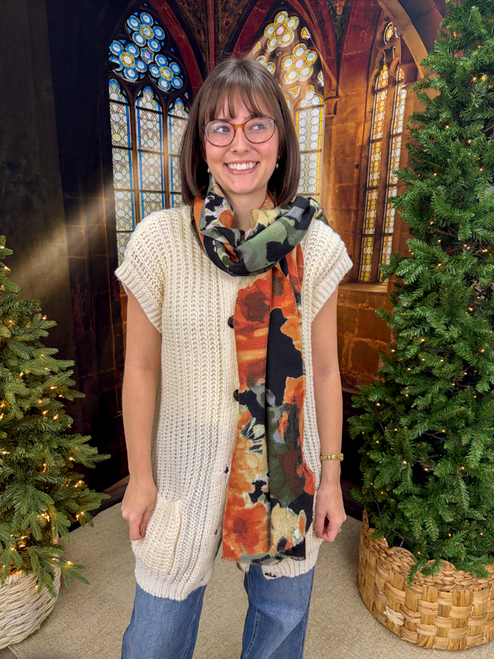 Stop And Smell The Roses Scarf