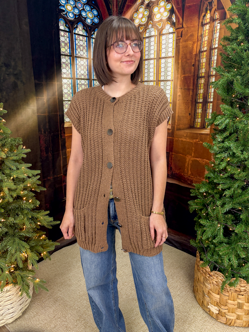 Feels Like Home Sweater - Brown