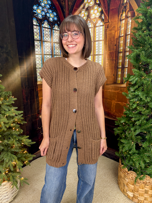 Feels Like Home Sweater - Brown
