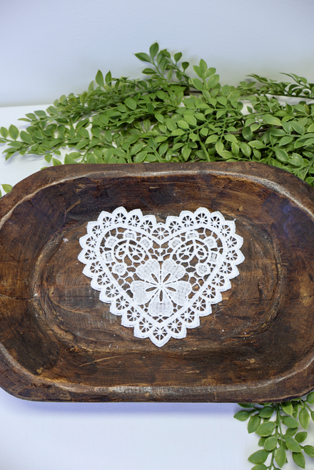 Sweetheart Lace Doily - Set of 7