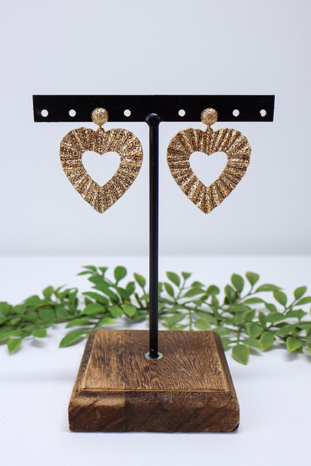 Heart Of Gold Earrings - Gold