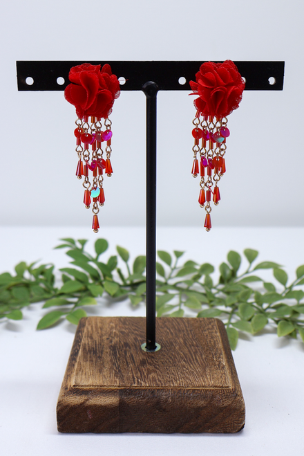 A True Beauty Earrings - Red