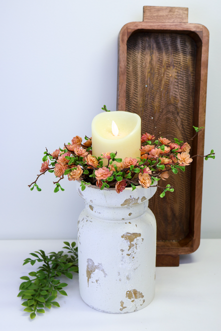 8" Distressed Pillar Pedestal