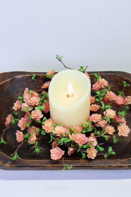 3" Quince Blooms Candle Ring