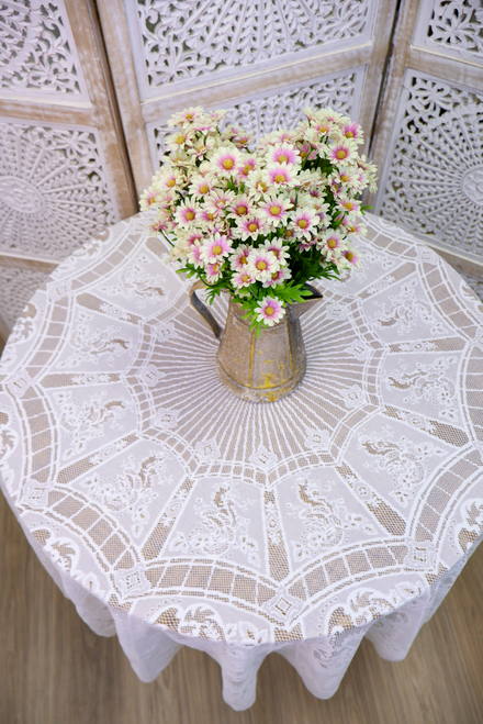 Rays Of Lace Tablecloth