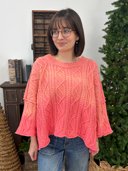 Amazing Things Are Coming Sweater - Coral