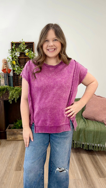 All Over It Top - Purple