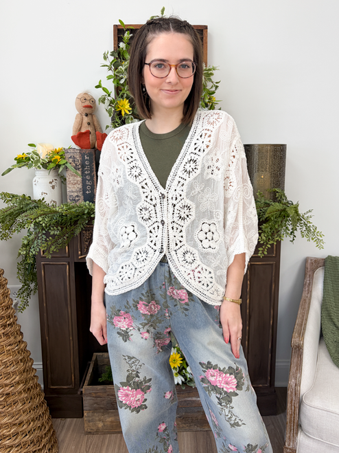 Crochet Cutie Top - White