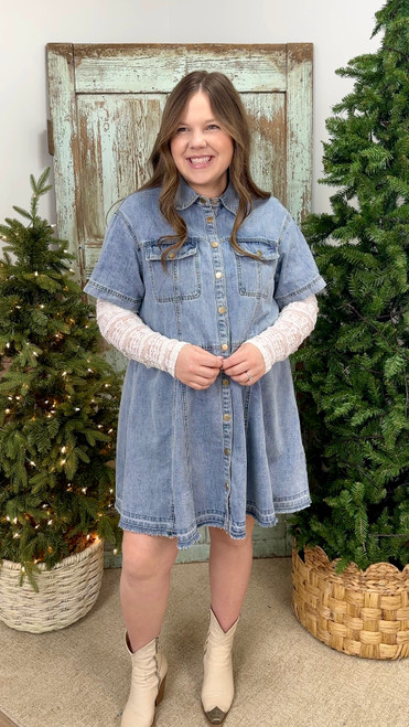 Second Nature Lace Top - White