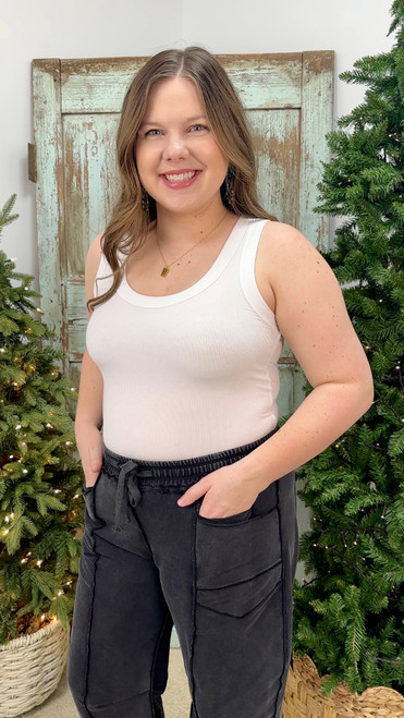 Bare Bones Tank Top - White