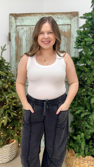 Bare Bones Tank Top - White