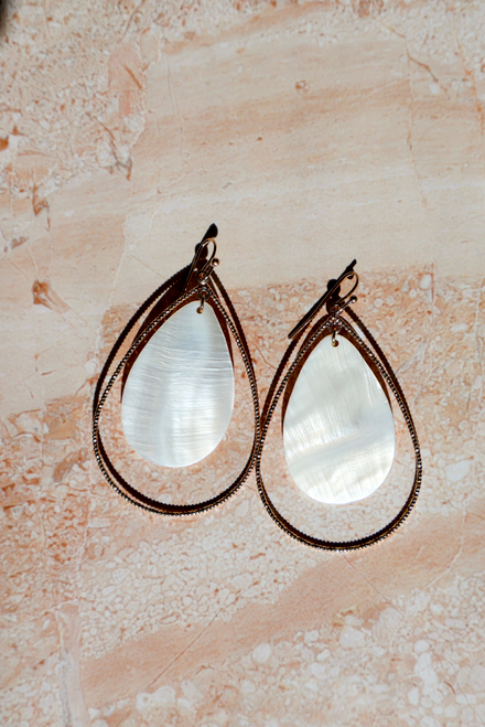 Ivory Outline Earrings