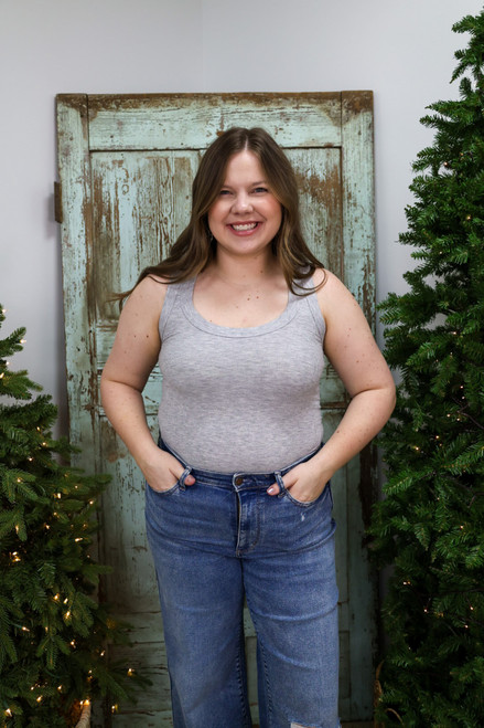 Bare Bones Tank Top - Grey