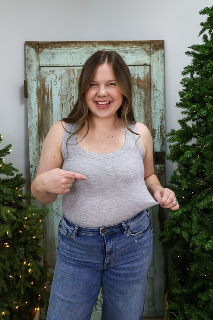 Bare Bones Tank Top - Grey