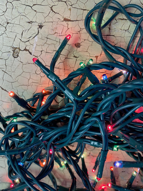 MULTICOLOR Twinkle Lights - GREEN cord MULTICOLOR Twinkle Lights - GREEN cord
