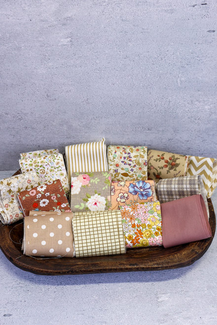 Cozy Cottage Fabric Strip Bundle - 42 pieces