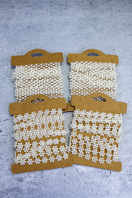 Flowers And Pearls Ribbon Set - Set of 4