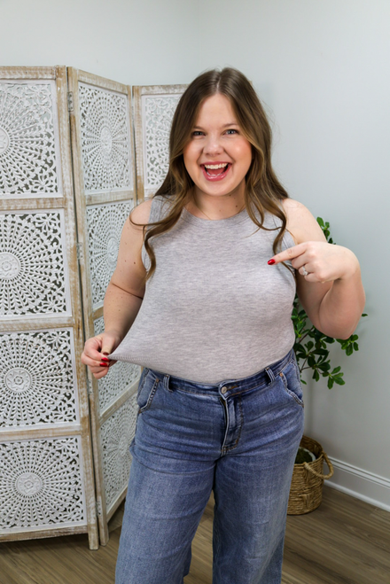 Always On Hand Tank Top - Grey