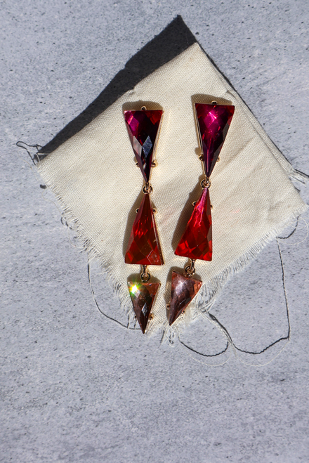 Right On Point Earrings - Pink