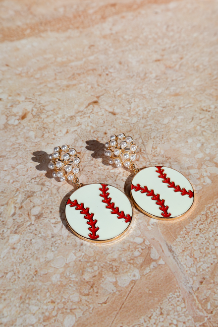 Up To Bat Earrings