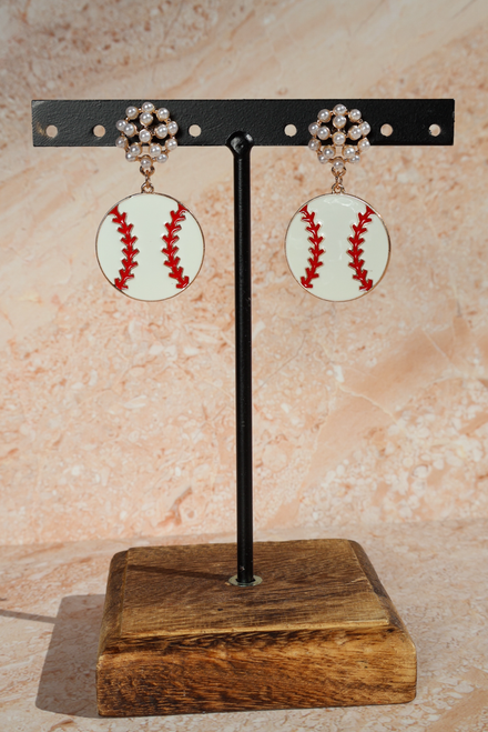 Up To Bat Earrings