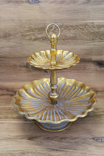 Gold Deco Tiered Tray