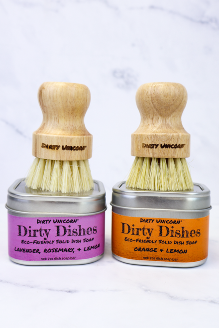 Dirty Dishes - Dish Soap And Brush Set *FINAL SALE*