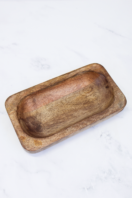 Mini Wooden Dough Bowl