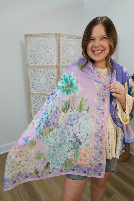 Floating Through Spring Scarf