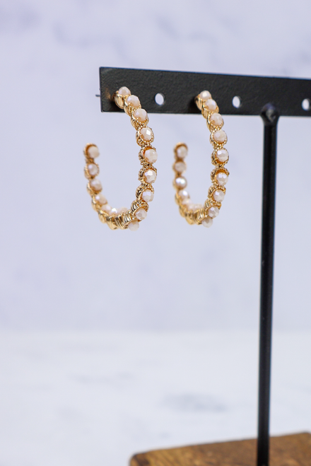 Here Goes Nothing Earrings - Ivory