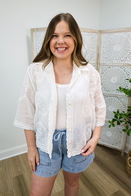 Linen In The Breeze Top