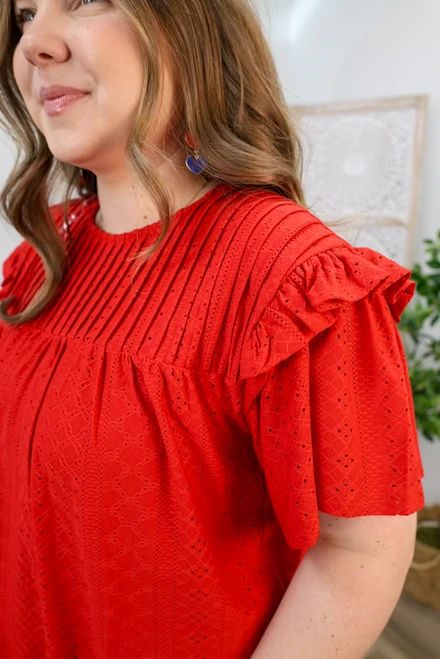 Soft Structure Top - Red