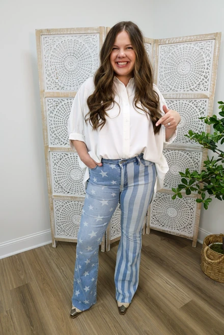 Broad Stripes And Bright Stars Jeans