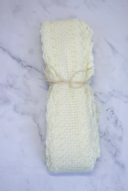 2.5" Wide Cream Lace Ribbon