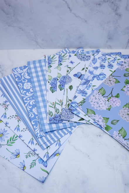 24 Piece - Hydrangea And Floral Paper Pack